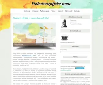 Psihoterapijsketeme.rs(Dobro došli u savetovalište) Screenshot