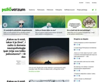 Psihoverzum.com(Psihoverzum je internet sajt koji se bavi psihologijom u najopštijem mogućem smislu) Screenshot