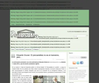 Psilosofia.com(Psilosofía) Screenshot