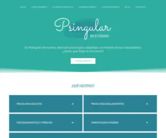 Psingular.com.ar(Psingular) Screenshot