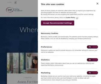 Psionline.com(Pre-Employment Testing) Screenshot