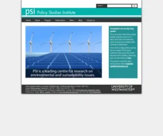 Psi.org.uk(Policy Studies Institute) Screenshot