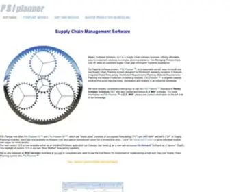 Psiplanner.com(PSI Planner Supply Chain) Screenshot