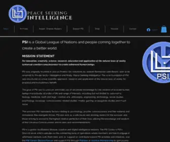 Psiraise.com(Peace Seeking Intelligence) Screenshot