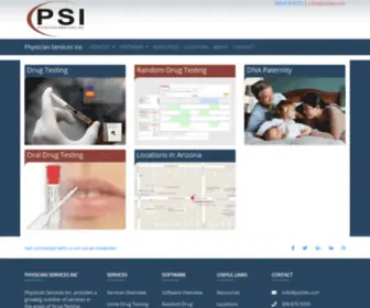 Psisite.com(Physician Services) Screenshot