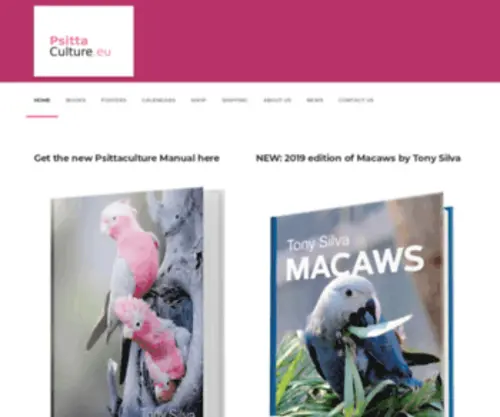 Psittaculture.eu(Helping Parrot Breeders Worldwide) Screenshot