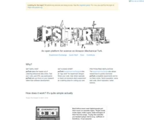 Psiturk.org(Crowdsource your research) Screenshot