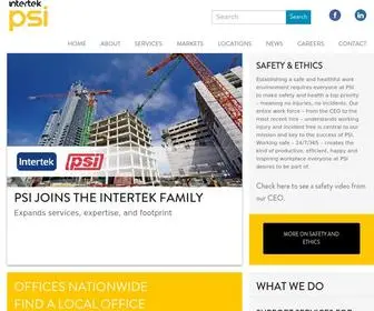 Psiusa.com(Intertek PSI USA) Screenshot