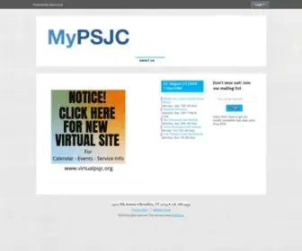 PSJC.org(Park Slope Jewish Center) Screenshot