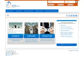 PSJD.org(Public Service Jobs Directory) Screenshot