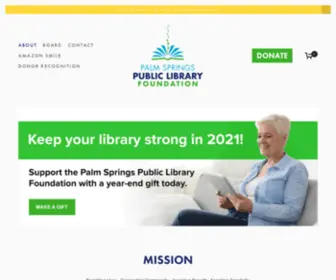 Pslibraryfoundation.org(Palm Springs Public Library Foundation) Screenshot
