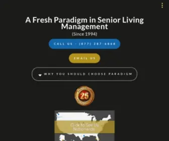 Psliving.com(Paradigm Senior Living) Screenshot