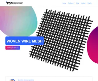 PSM-MFG.com(Woven Wire Mesh) Screenshot