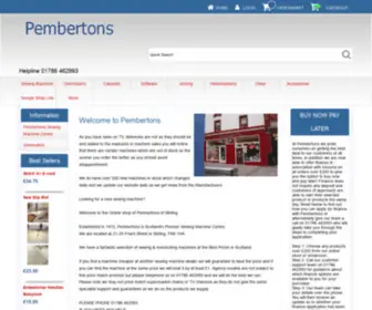 PSMC.co.uk(Pembertons Sewing Machines) Screenshot