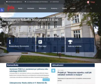 PSMgliwice.pl(Państwowa Szkoła Muzyczna I i II st) Screenshot