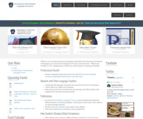 PSmla.org(Pennsylvania State Modern Language Association) Screenshot