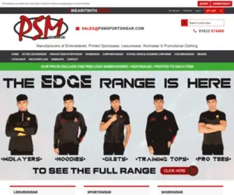 PSMsportswear.com(Custom Sportswear) Screenshot