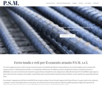 PSMSRL2009.it(Centro sagomatura ferro tondo e reti per cemento armato P.S.M srl) Screenshot