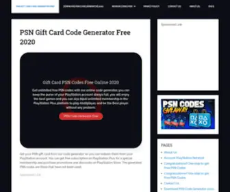 PSncard.co(PSN Gift Card Code Generator Free 2020) Screenshot