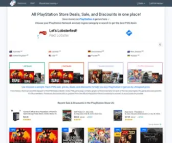 PSndeals.com(PSN Sale & PlayStation Store Deals) Screenshot