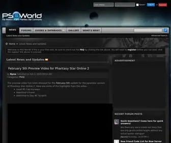 Pso-World.com(Home) Screenshot