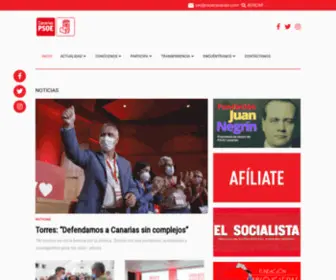 Psoecanarias.com(Partido Socialista de Canarias) Screenshot