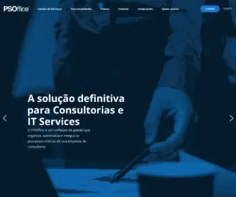 Psofficeapp.com.br(PSOffice: Software para gestão de Consultorias e IT Services) Screenshot