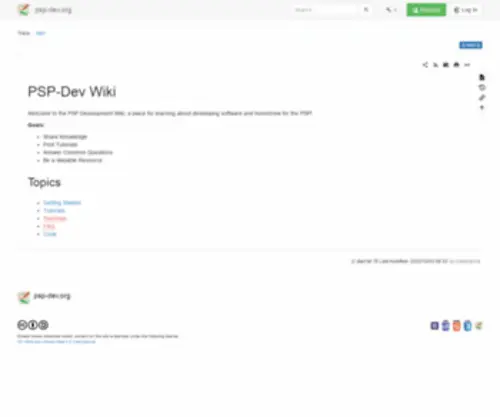 PSP-Dev.org(PSP Dev) Screenshot