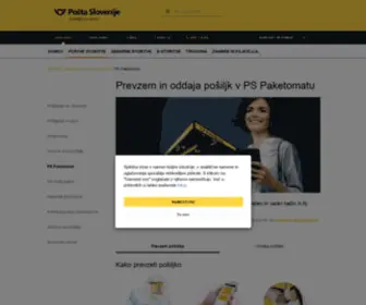 Pspaketomat.si(Uporabne informacije o Slovenskih podjetjih) Screenshot