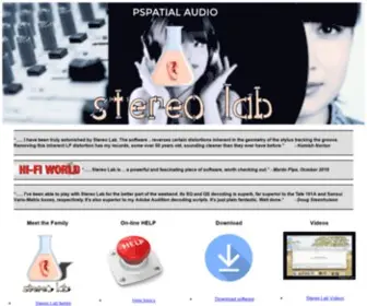 Pspatialaudio.com(Stereo Lab from Pspatial Audio) Screenshot