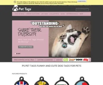 Pspettags.com(PS Pet Tags UK) Screenshot