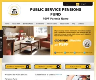 PSPF-TZ.org(Public Service Pension Fund (PSPF)) Screenshot