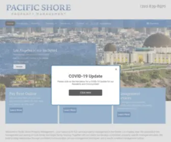 PSPmla.com(Pacific Shore Property Management) Screenshot