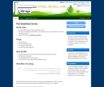 PSpsign.com(PSP Sign) Screenshot