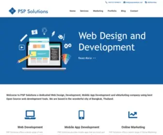 PSpsolutions.net(Web Design Agency Bangkok) Screenshot