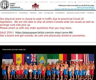 PSpsupspecialists.com(Toronto, Ontario, Canada Oakville Stand Up Paddle SUP Board Shop) Screenshot