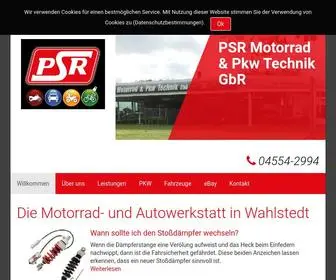 PSR-Motorrad.de(Ihre Motorradwerkstatt in Wahlstedt) Screenshot