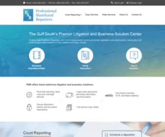 PSrdocs.com(Professional Shorthand Reporters) Screenshot