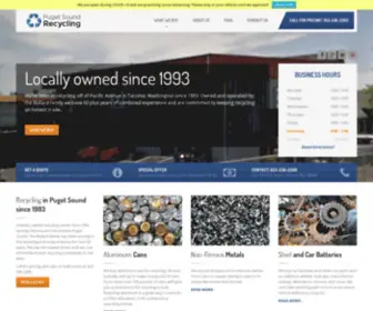 Psrecycling.com(Tacoma Metal Recycling) Screenshot