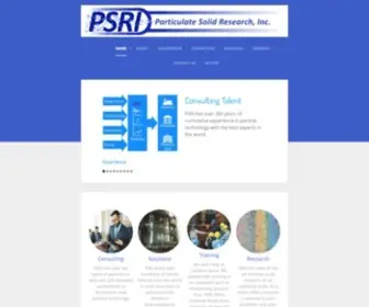 Psri.org(Particulate Solid Research) Screenshot