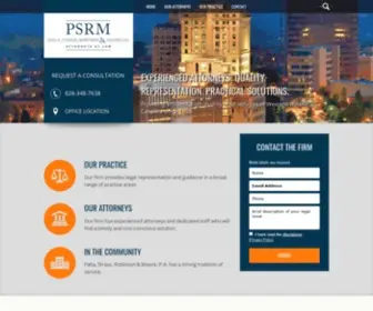 PSRmlaw.com(Asheville NC Business Lawyers) Screenshot