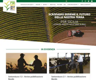 PSrsicilia.it(Sito ufficiale del PSR Sicilia. Questo sito è curato dal Dipartimento regionale dell'agricoltura) Screenshot