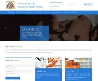 Pssa.org.za(Pharmacist Association) Screenshot
