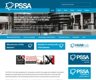 Pssasecurity.org(Perimeter Security Suppliers Association) Screenshot