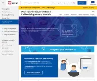 Psse-Konin.pl(Powiatowa Stacja Sanitarno) Screenshot