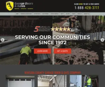 PSsgaragedoorsandgates.com(Ventura County Garage Door Company) Screenshot