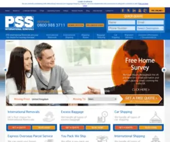PSsremovals.com(PSS International Removals) Screenshot
