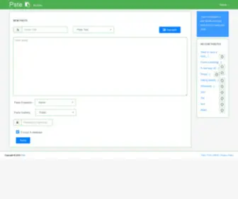Pste.us(Paste) Screenshot