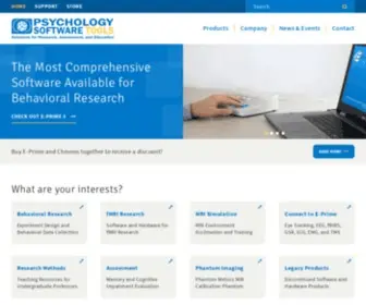 PStnet.com(Psychology Software Tools) Screenshot