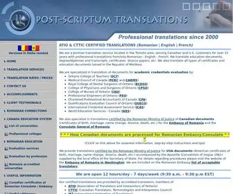 PStranslations.ca(Romanian to English translations) Screenshot